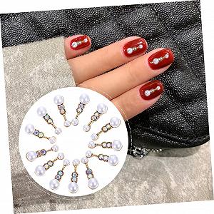 Жемчуг для ногтей, 20 шт, украшения для маникюра с креативным дизайном и отделкой synthetic.ua - Фото 1