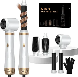Купити Стайлер для волосся UMIGA Airstyler 5-in-1 1000 W 3 налаштування температури Біле золото - Фото 1 Стайлер для волосся UMIGA Airstyler 5-in-1 1000 W 3 налаштування температури Біле золото - Фото 1