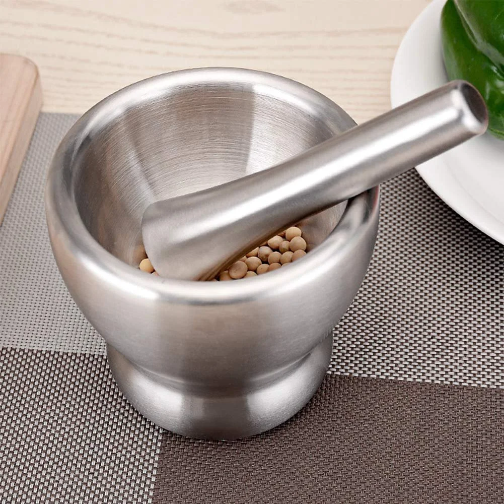 Ступка з товкачиком з нержавіючої сталі з чашею, фото №1 Ступка з товкачиком з нержавіючої сталі з чашею, фото №1