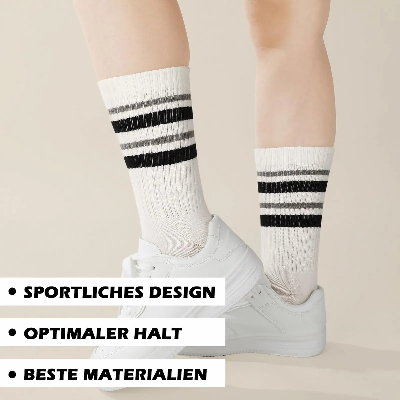 Шкарпетки тенісні жіночі смугасті спортивні 38-42, фото №4