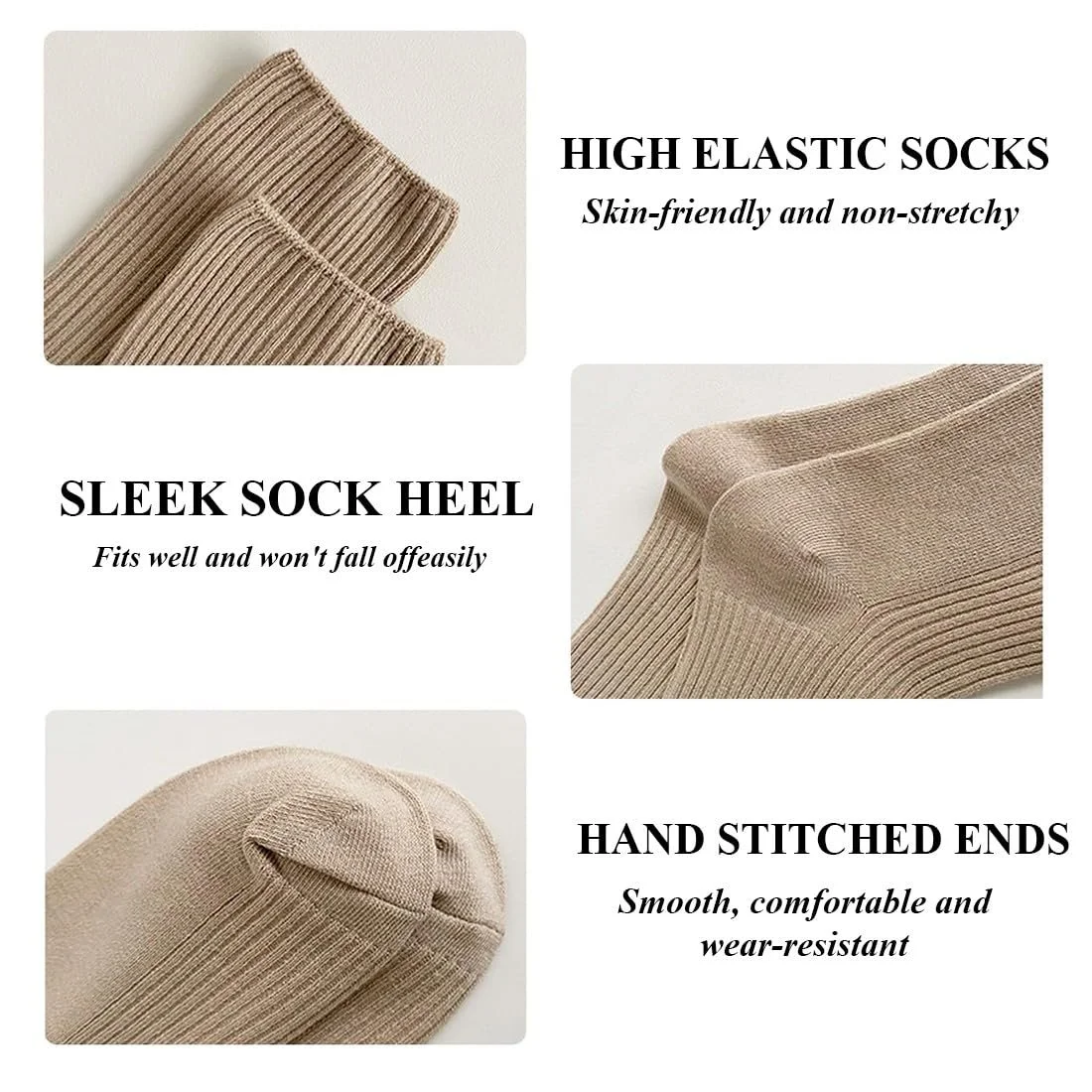 Жіночі шкарпетки Багатопакет з бавовни, 6 пар, Спортивні шкарпетки, Дихаючі, фото №4