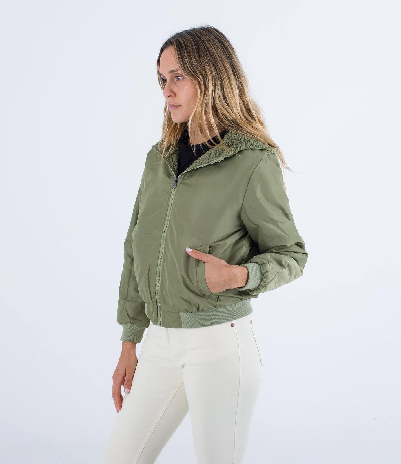 Куртка-бомбер Hurley Reversible Sherpa Женская, фото №2