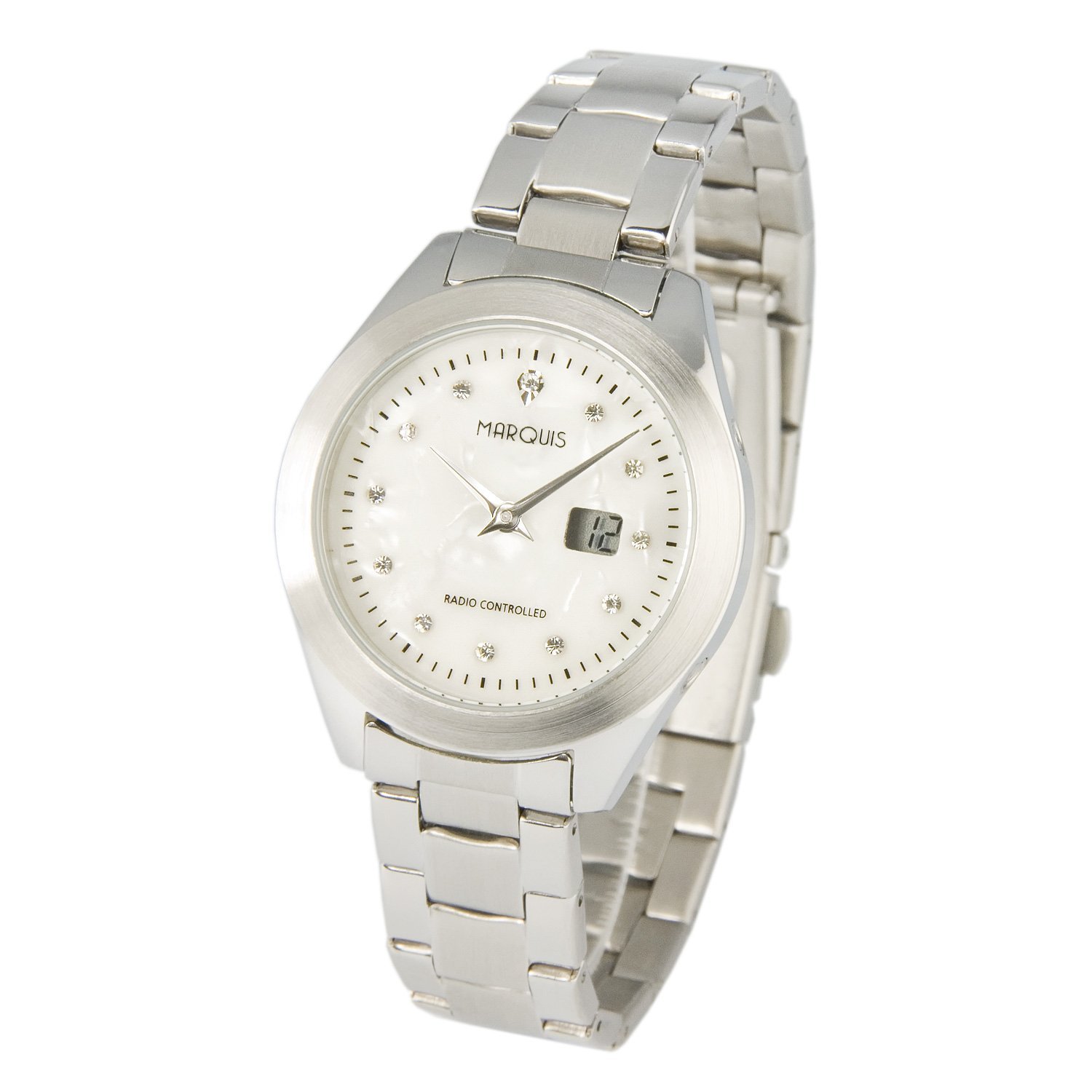 Женские радиоуправляемые часы MARQUIS Elegant (механизм Junghans), перламутровый циферблат с кристаллами - 964.4100, Ремешок, фото №1 Женские радиоуправляемые часы MARQUIS Elegant (механизм Junghans), перламутровый циферблат с кристаллами - 964.4100, Ремешок, фото №1