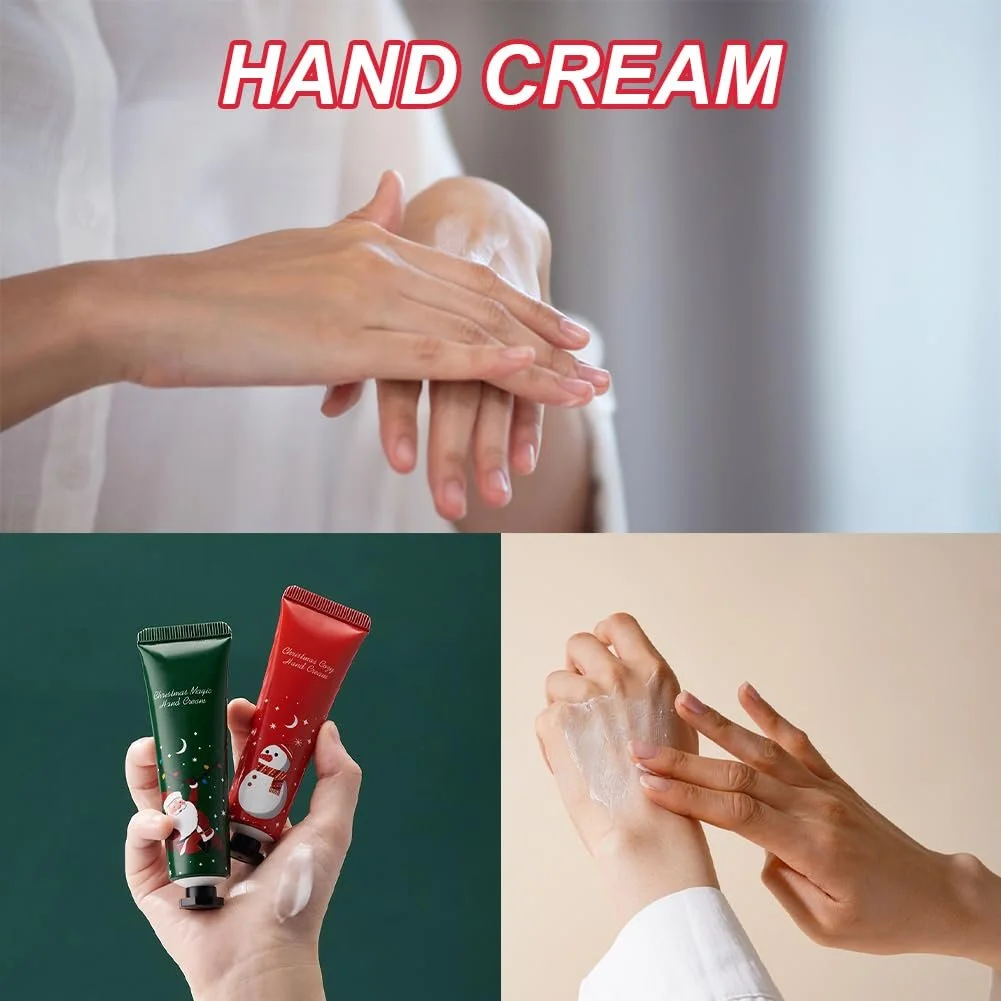 Крем для рук, набір: 2 креми для рук, 2 бальзами для губ, 2 креми для потрісканих ніг, фото №6