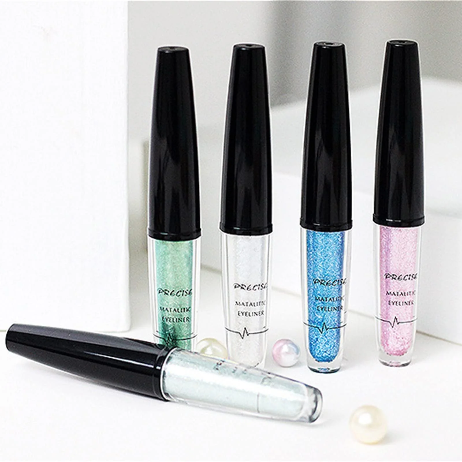 Рідка Підводка для очей Водостійка Блискуча Швидковисихаюча 4,5 мл, фото №4