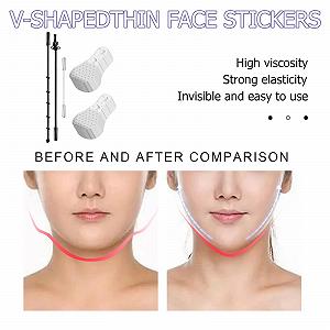 Пластыри для подтяжки лица 80 шт V-образная форма synthetic.ua - Фото 1