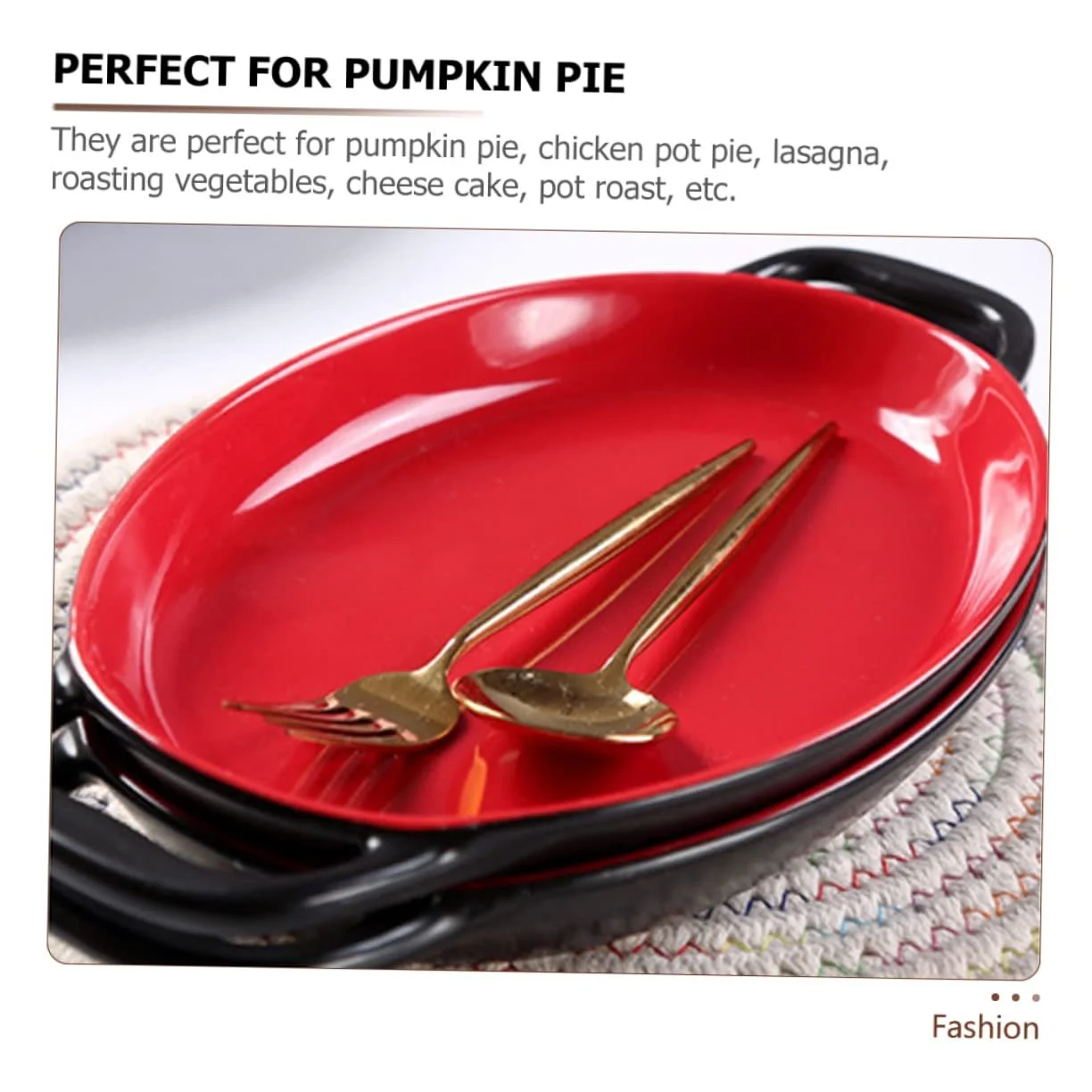 Форма для запікання GALPADA керамічна, прямокутна, з подвійними ручками, антипригарна, фото №3