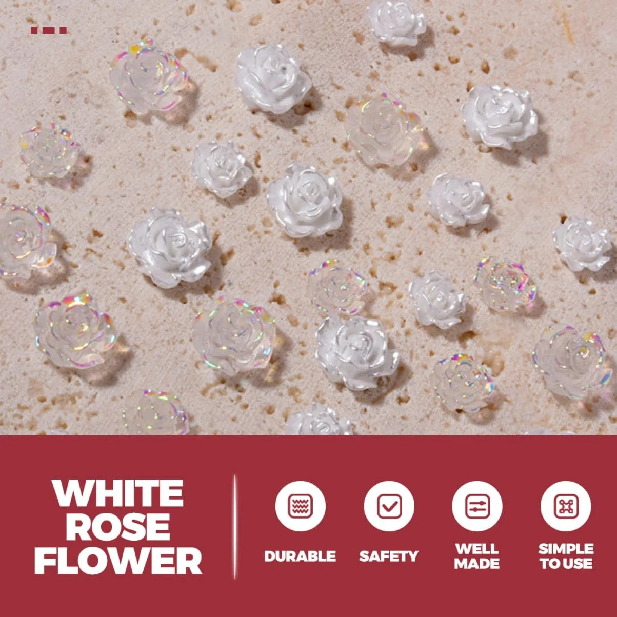 Украшения для ногтей WOONEKY Цветы Смола Дизайн, фото №9