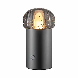 Настільна лампа Blomus Mobile Table Lamp IRIS алюмінієва основа акумуляторна сенсорна 3 кольори захист від бризок 10 x 18 см Gun Metal - Фото 1