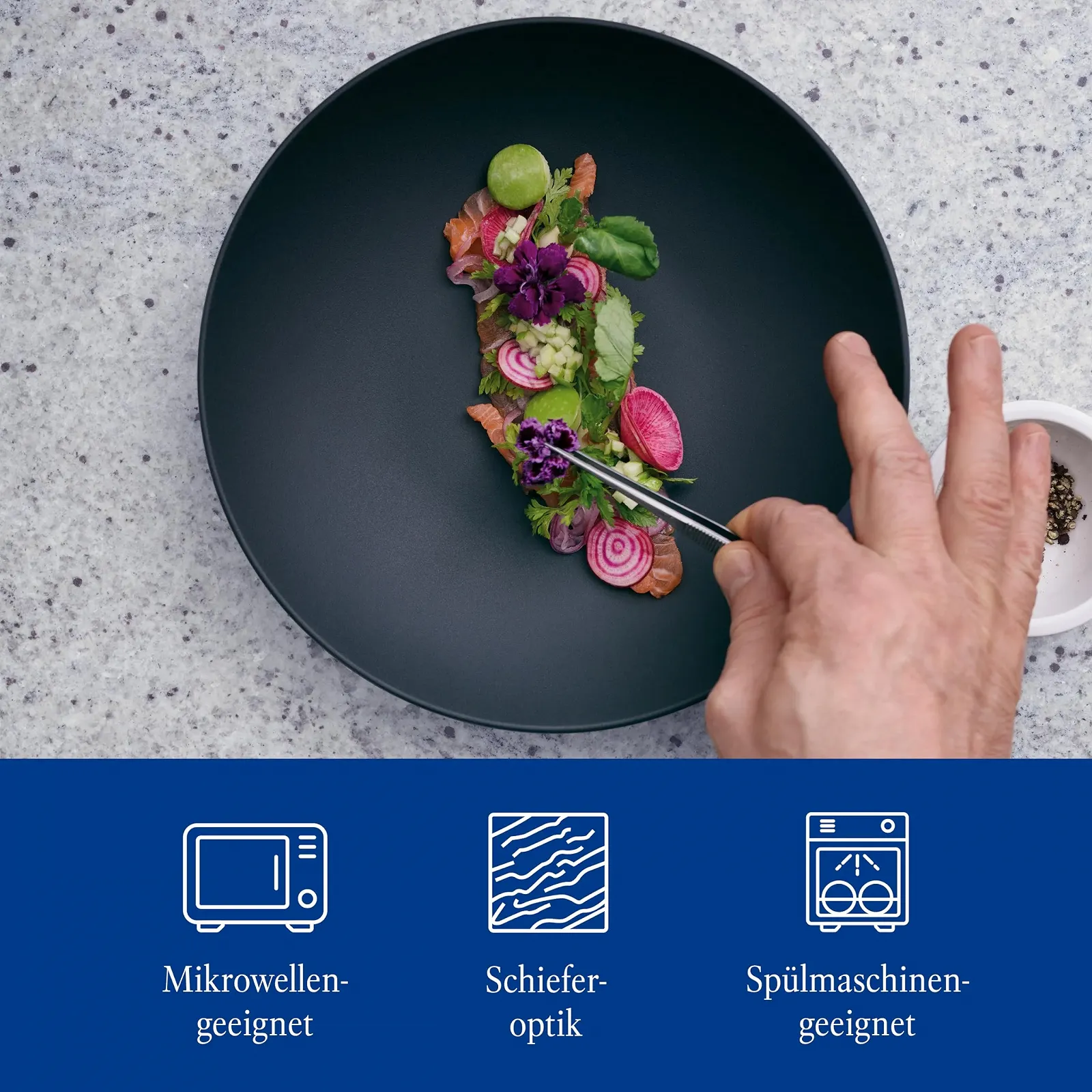 Миска Villeroy & Boch Manufacture Rock 23 см, фото №3 Миска Villeroy & Boch Manufacture Rock 23 см, фото №3