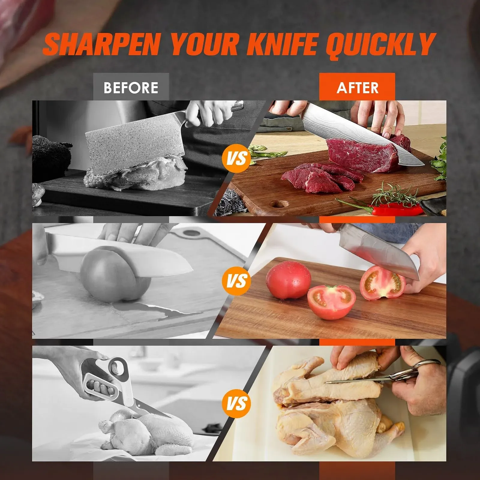 Професійна точилка для ножів NEUTYPECHIC багатофункціональна компактна, фото №5