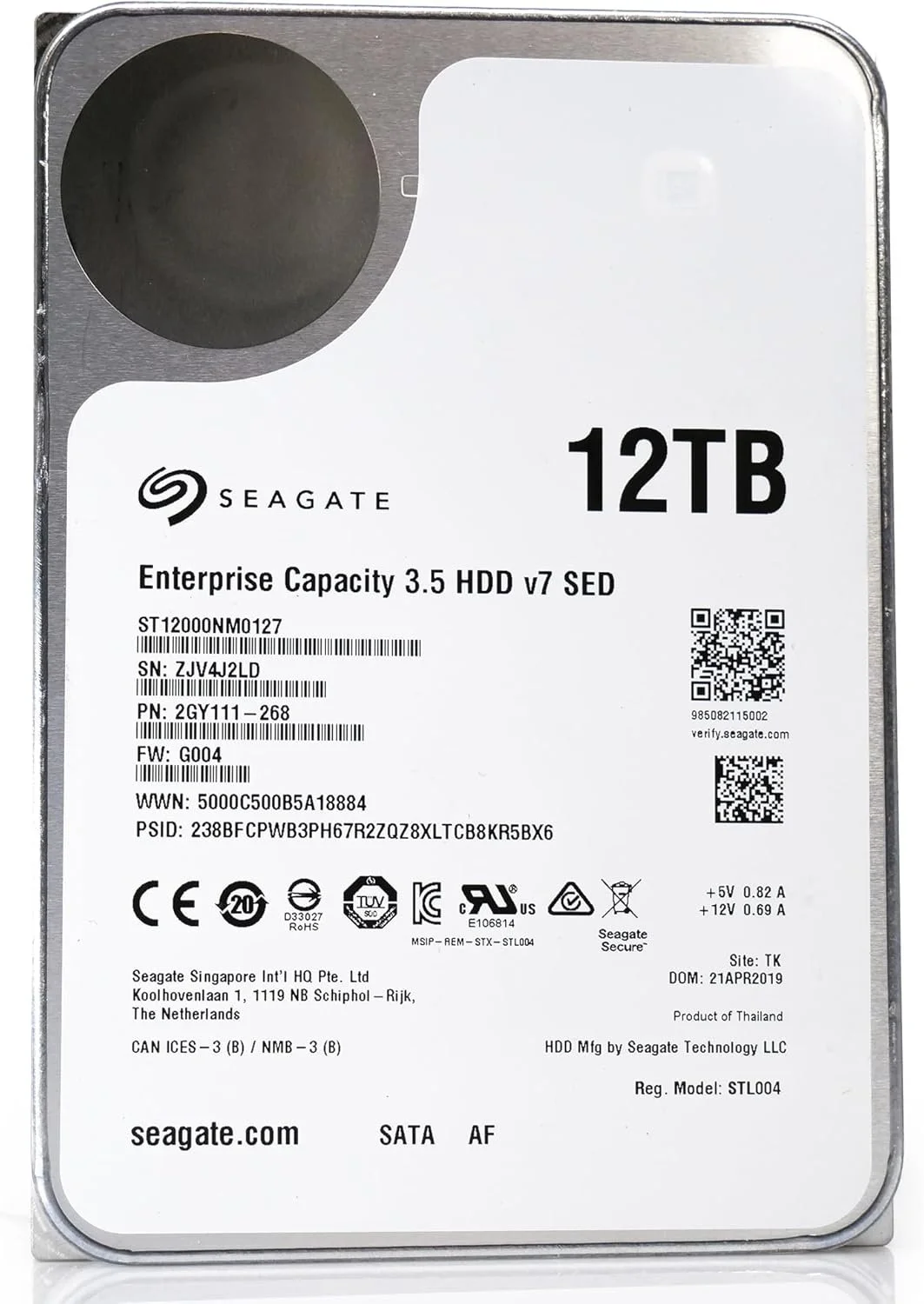Внутренний жесткий диск 3.5" Seagate Enterprise Capacity 12TB SATA III (ST12000NM0127), фото №3 Внутренний жесткий диск 3.5" Seagate Enterprise Capacity 12TB SATA III (ST12000NM0127), фото №3