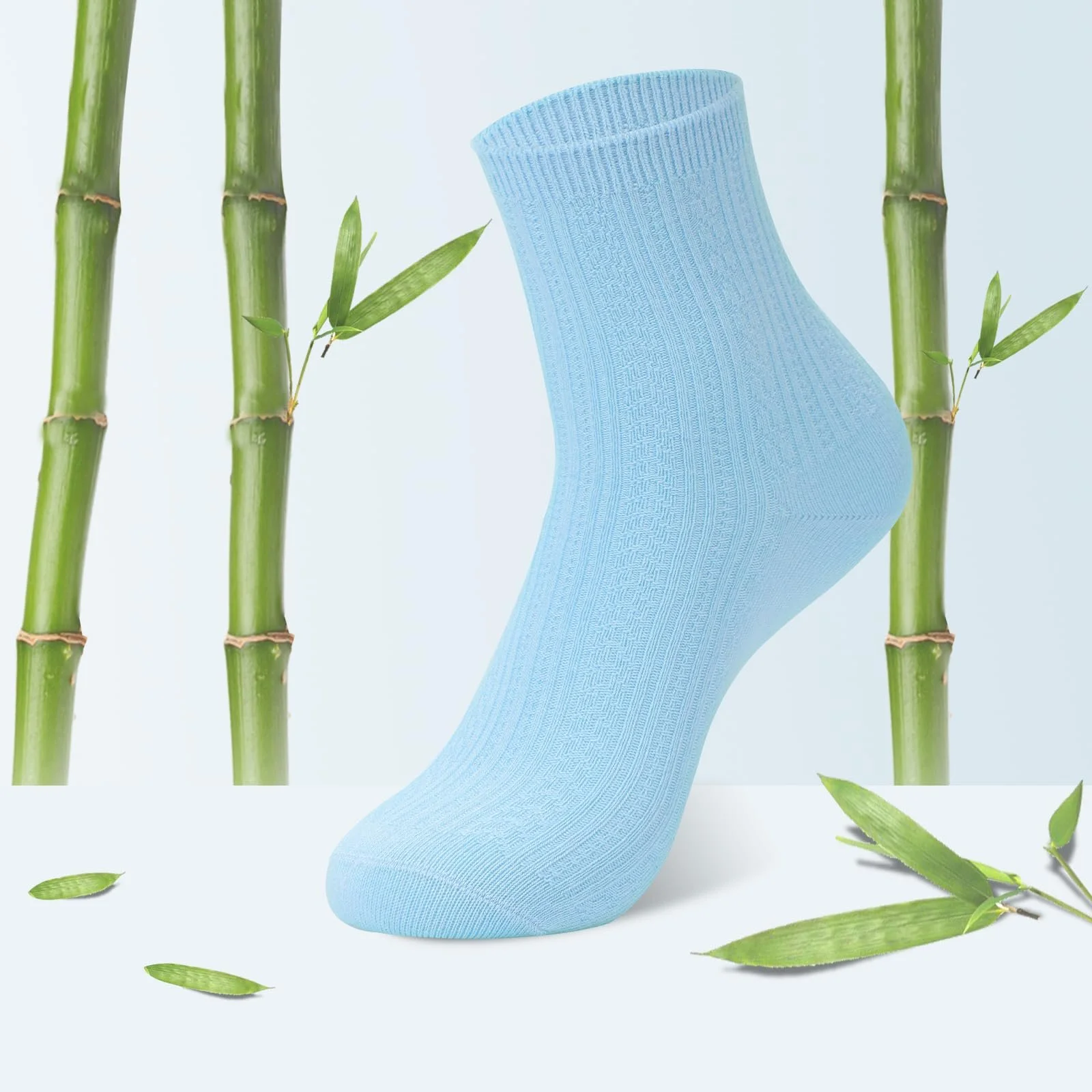 Носки Bamboo для женщин бесшовные дышащие анти-запах, 6 пар, фото №2