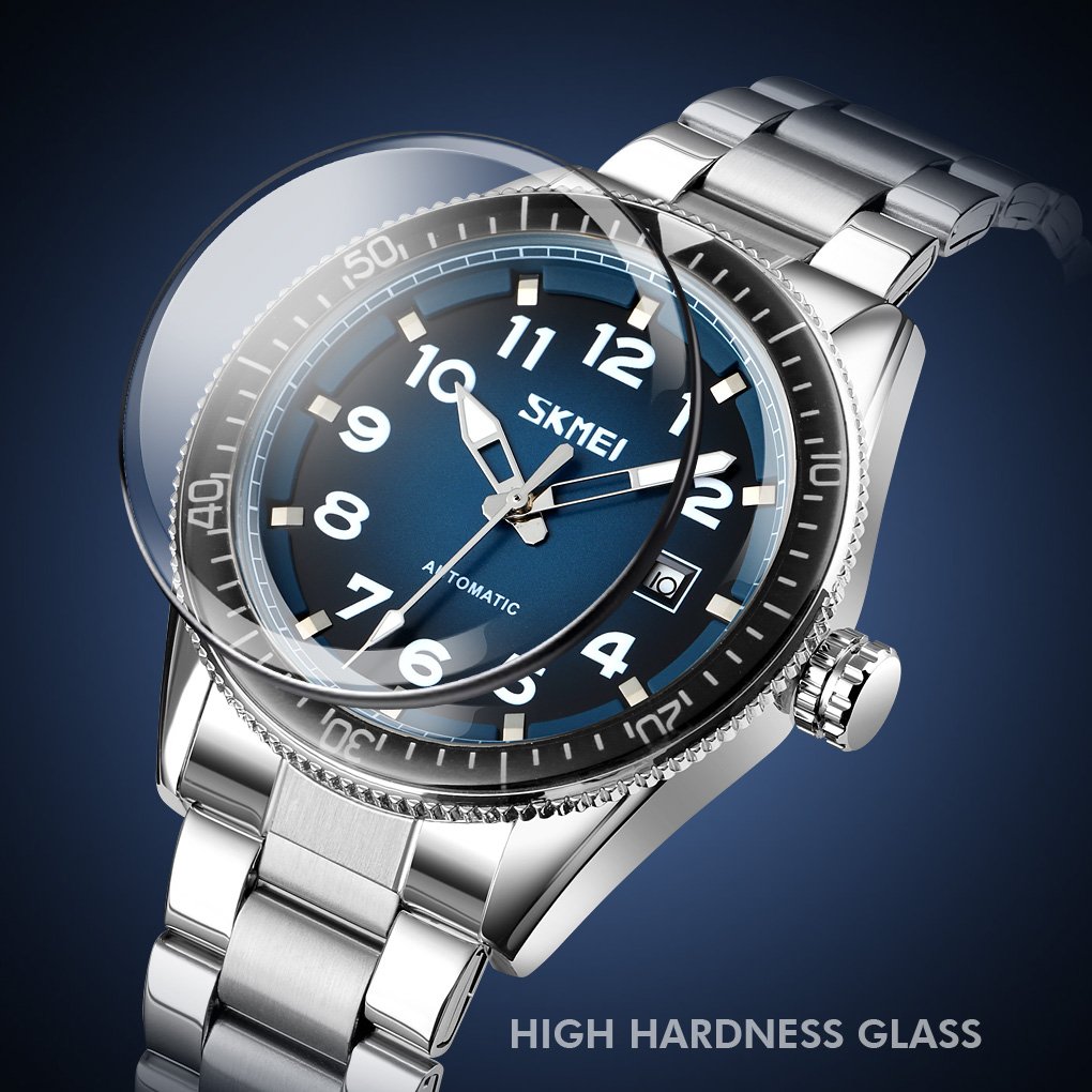 Годинник Skmei 9232SSIBU Silver/blue-steel strap, фото №4