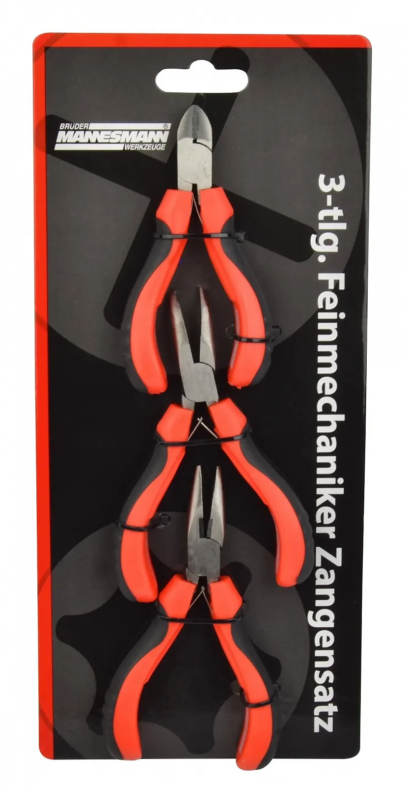 Набор прецизионных механических плоскогубцев Br"{u}der Mannesmann M10850, 3 шт., фото №1