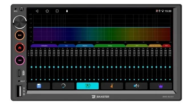 Автомагнитола Baxster BMS-B2301 Android 10 2/32 7дюйм 2DIN, фото №6