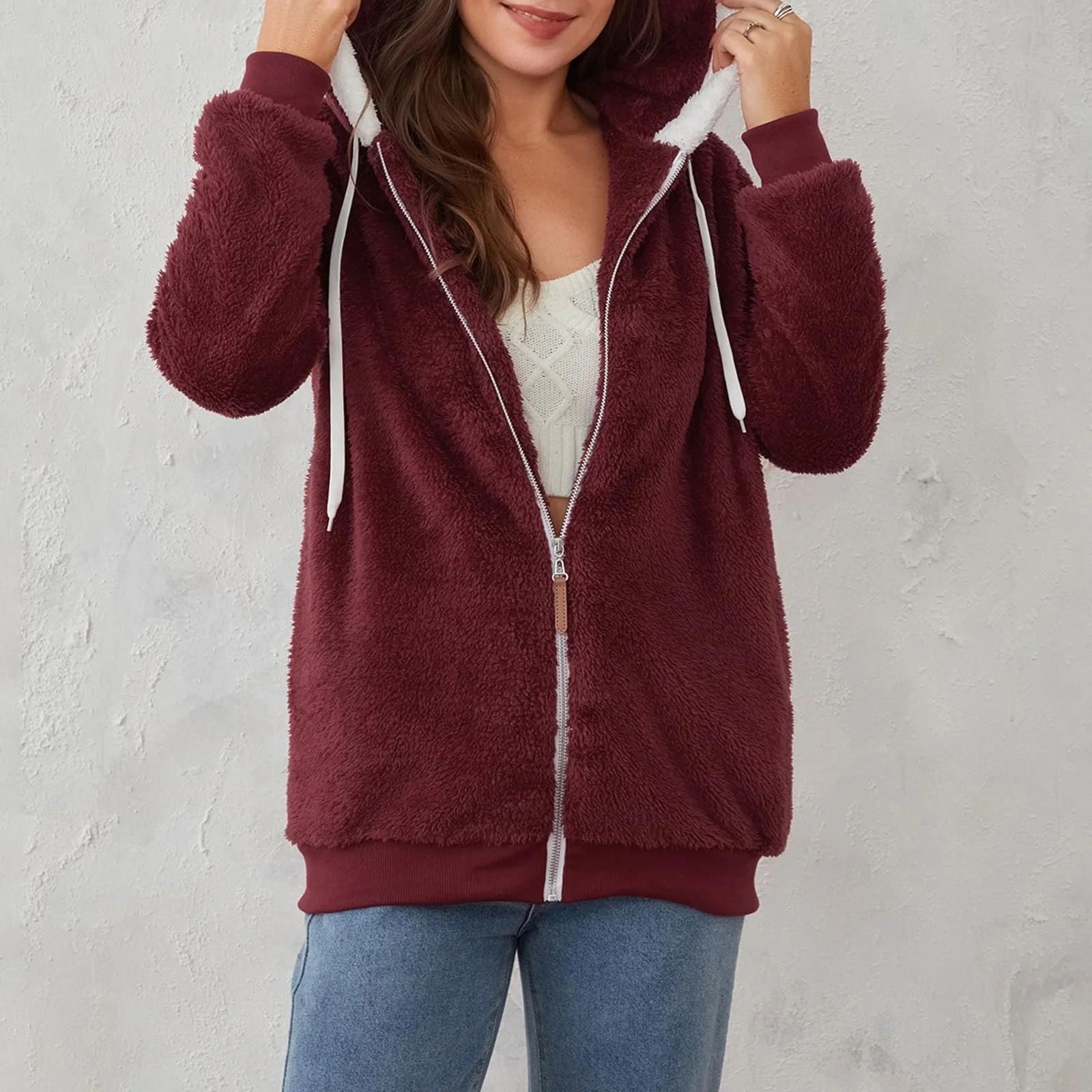 Женская зимняя теплая куртка SANSIWU с капюшоном, фото №2