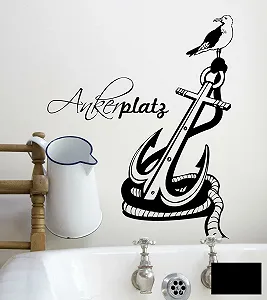 Наклейка на стіну M1472 Anchor XS 40 x 52 см Black - Фото 1