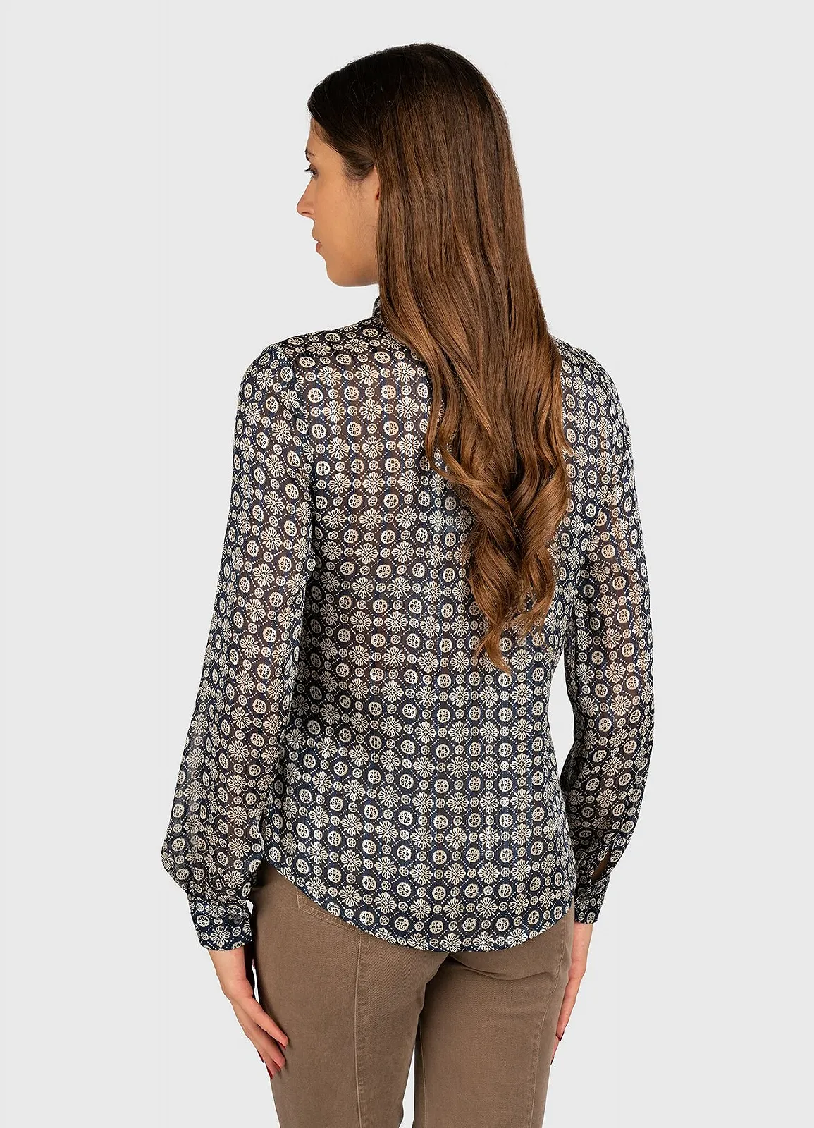 Жіноча синя блуза GUESS JEANS / Синя / Розмір S, фото №5