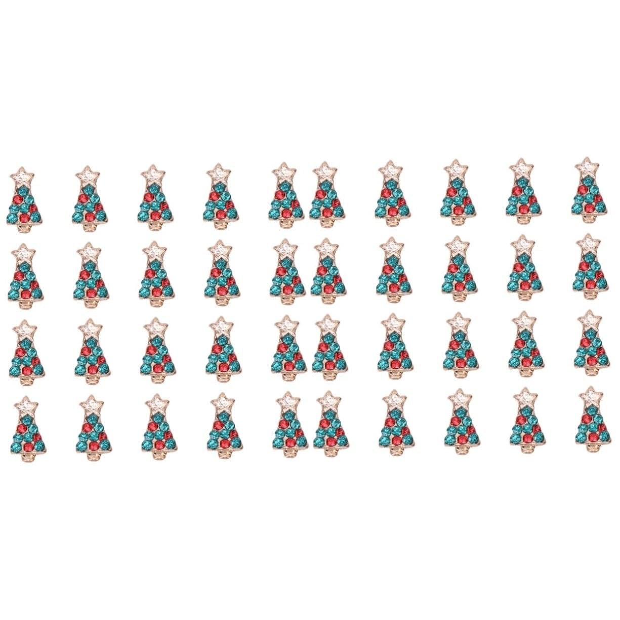 Наклейки для нігтівOOFAN Різдвяні тиснені 2 набориук, фото №1