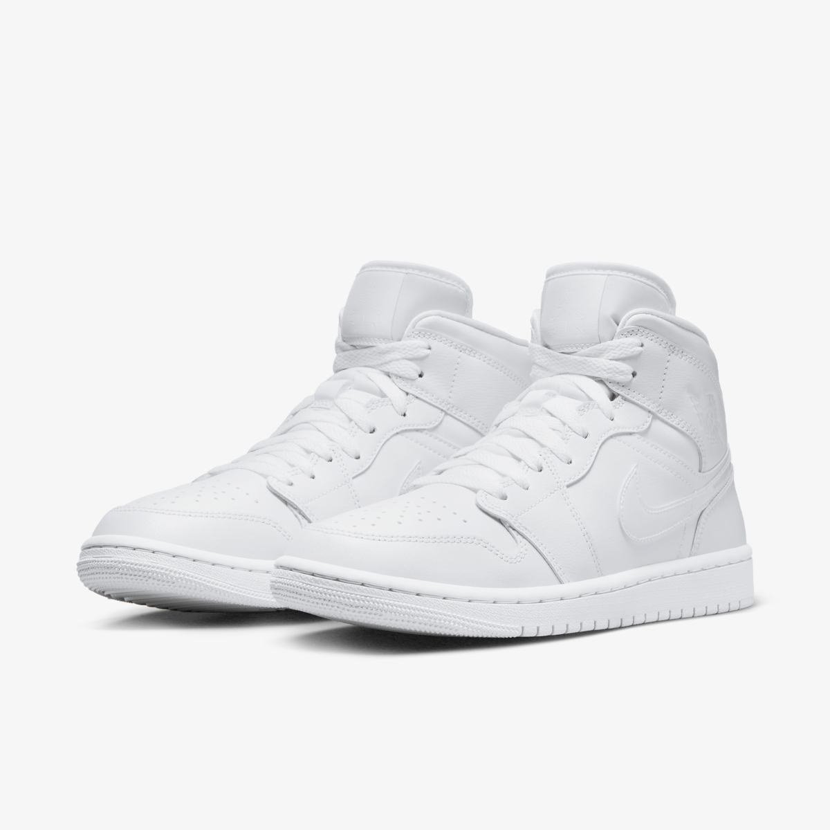 Кросівки Jordan 1 Mid White 38, фото №5