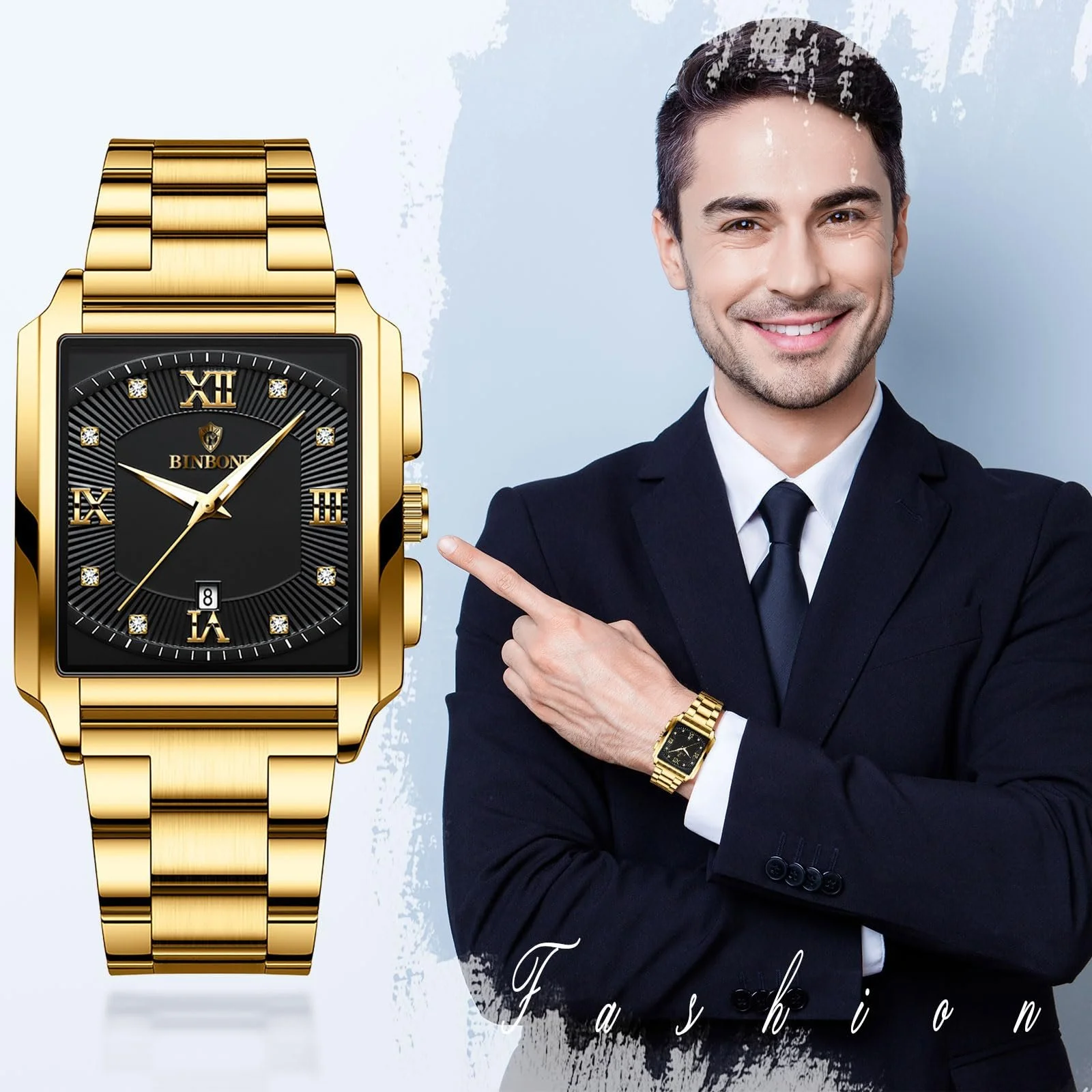 Годинник Silverora Прямокутний: 3ATM Водонепроникний, фото №4