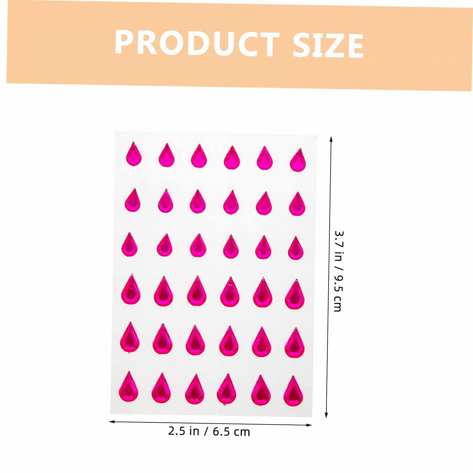 Стразы для макияжа FRCOLOR 5 листов, набор для детского макияжа, разноцветные, фото №9