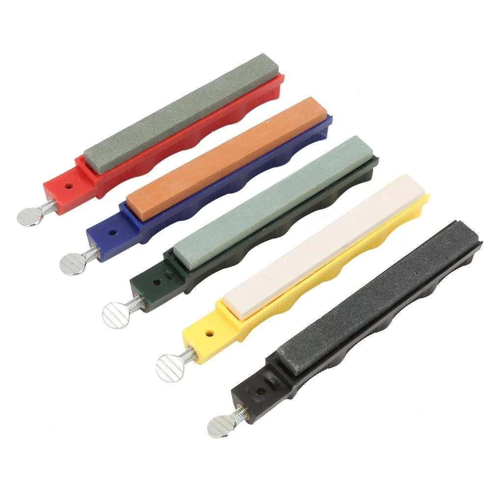 Точилка для ножів професійна система з фіксованим кутом набір точильних каменів у кейсі, фото №5