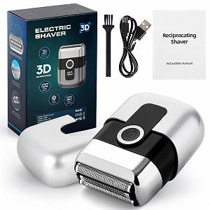 Купить Мини-сетчатая бритва 3 Floating Blades LED Display IPX7 Silver - Фото 1 Мини-сетчатая бритва 3 Floating Blades LED Display IPX7 Silver - Фото 1
