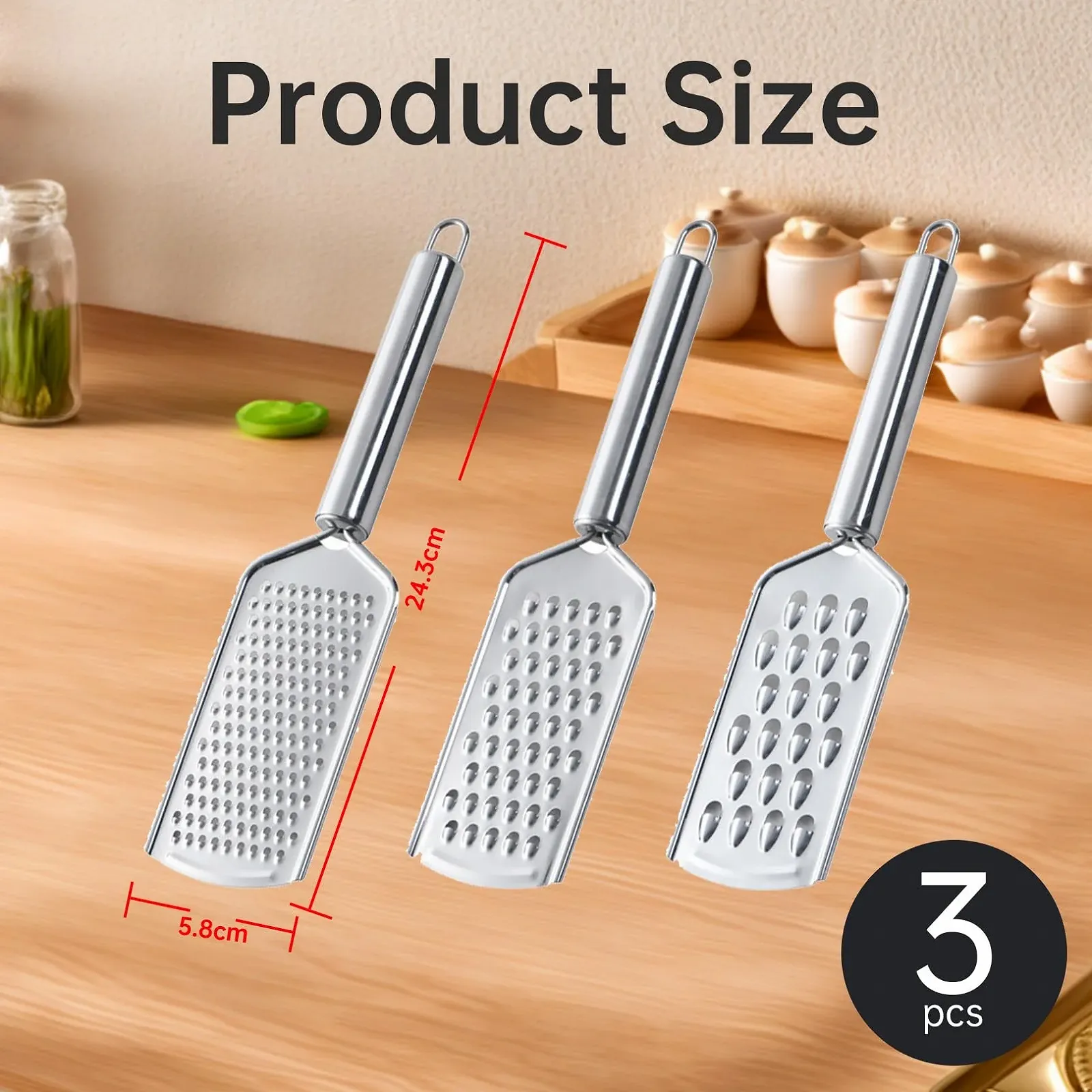 Набор из 3 терок для сыра, овощей., фото №2