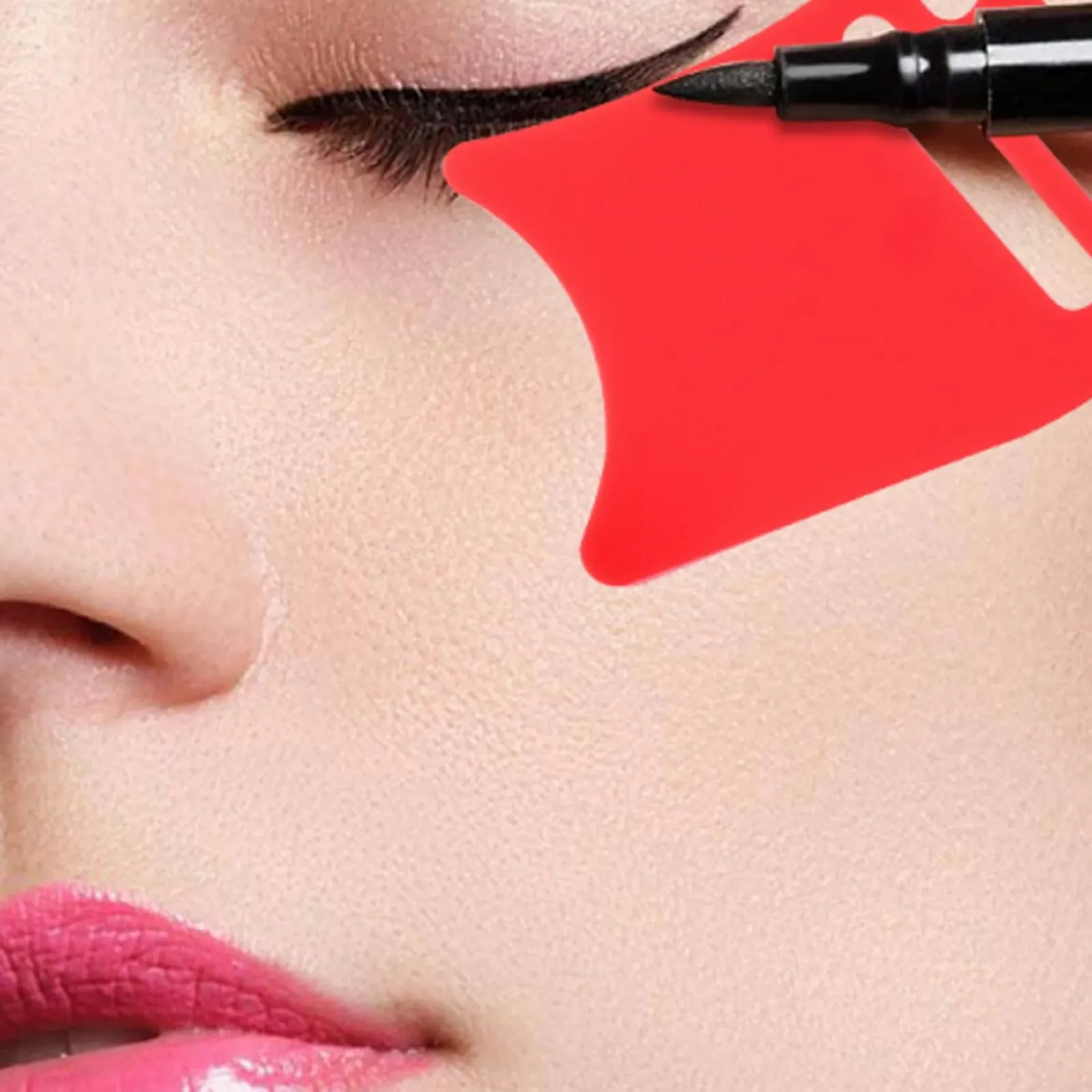 Трафарет для подводки Силиконовый Многофункциональный инструмент для макияжа глаз для начинающих, фото №4 Трафарет для подводки Силиконовый Многофункциональный инструмент для макияжа глаз для начинающих, фото №4