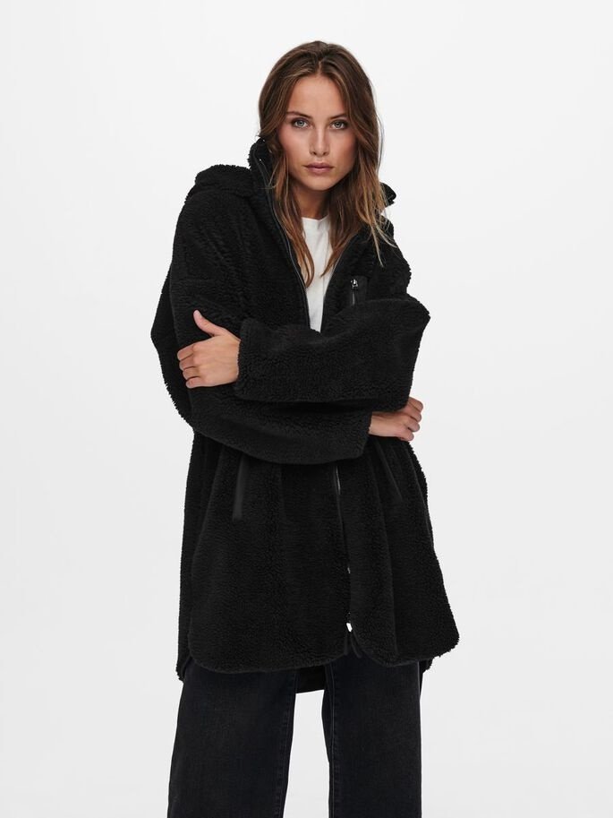Пальто ONLY ONLSASCHA SHERPA JACKET CC OTW 15230461 Черный L, фото №1
