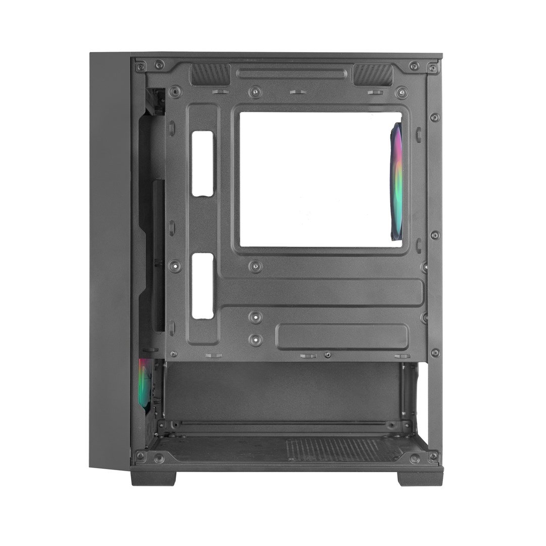 Корпус Mars Gaming MC-VORTEX / без БЖ / Micro-ATX / 3x120mm FRGB / Чорний, фото №6