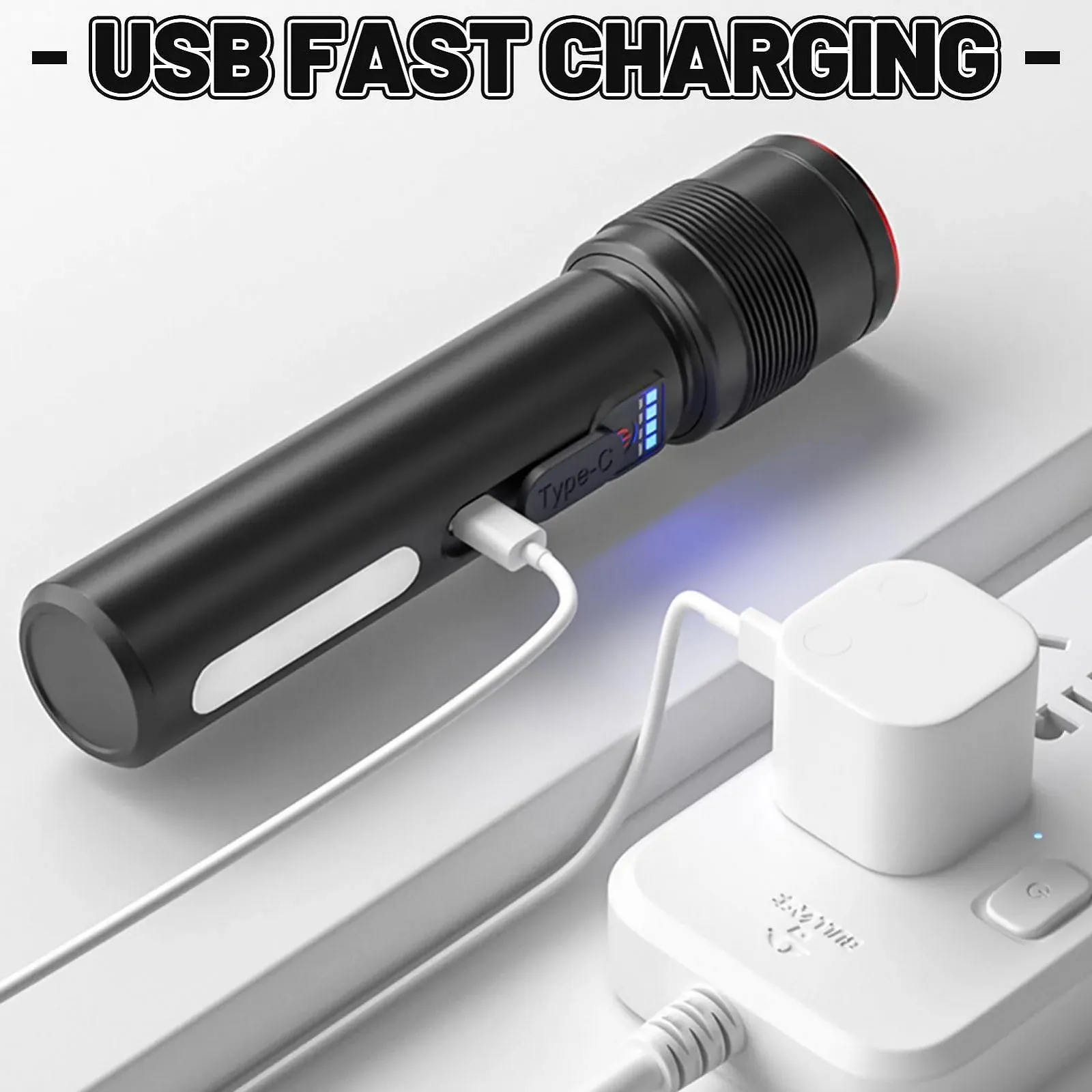 Ліхтар Акумуляторний LED 1800 MAh IPX4 Водонепроникний 3 режими освітлення, фото №4