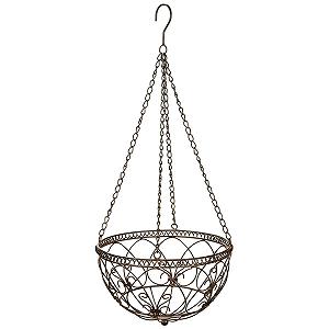Підвісний кошик для рослин matches21 HOME & HOBBY 68 см залізний колір іржі - Фото 1