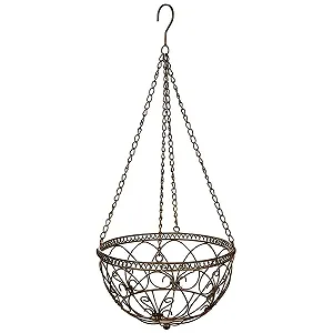 Купить Подвесная корзина для растений matches21 HOME & HOBBY 68 см железная цвет ржавчины - Фото 1 Подвесная корзина для растений matches21 HOME & HOBBY 68 см железная цвет ржавчины - Фото 1