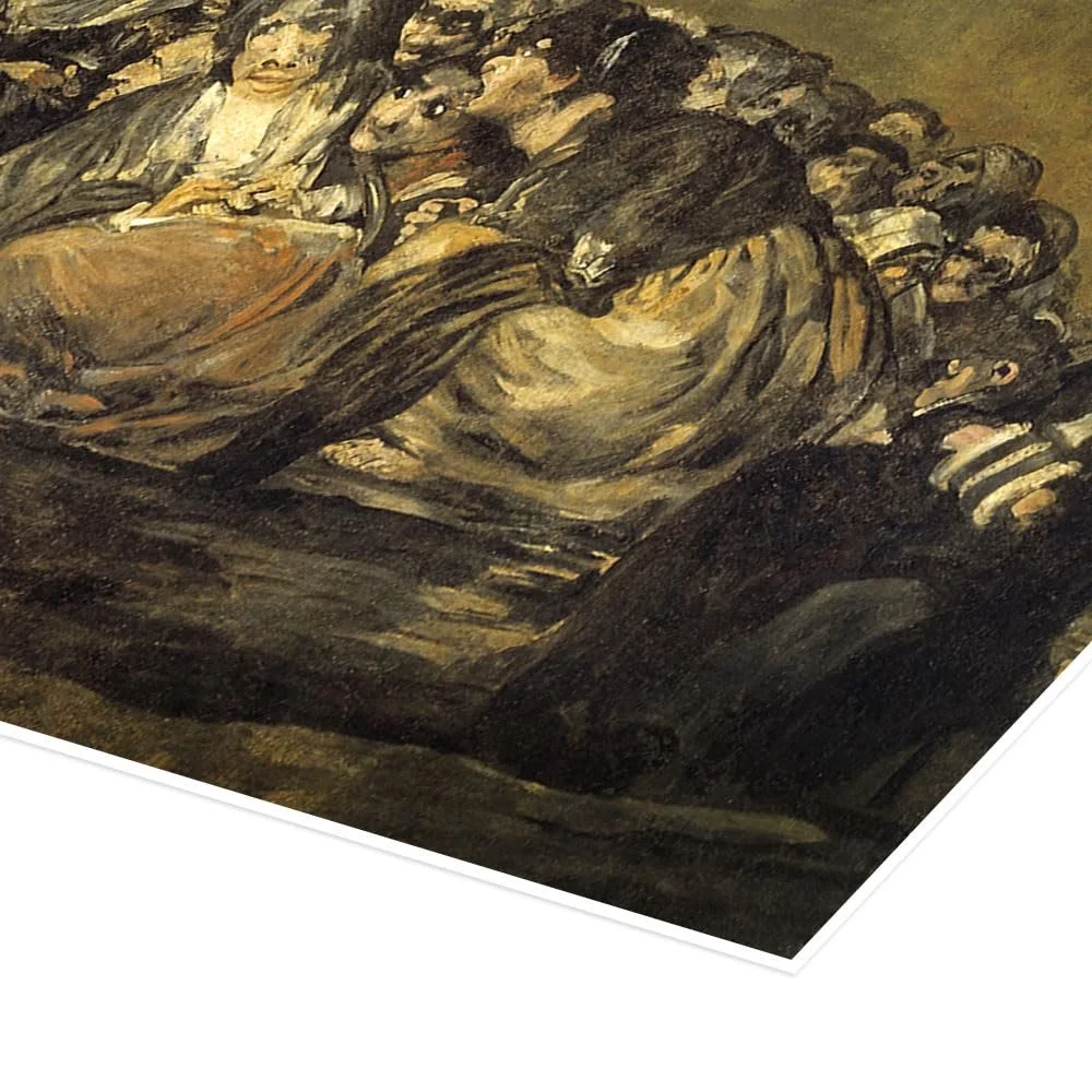 Постер Francisco José de Goya Witch Sabbath and the Great Goat 90 x 30 см Серый Романтическое украшение для стен, фото №3