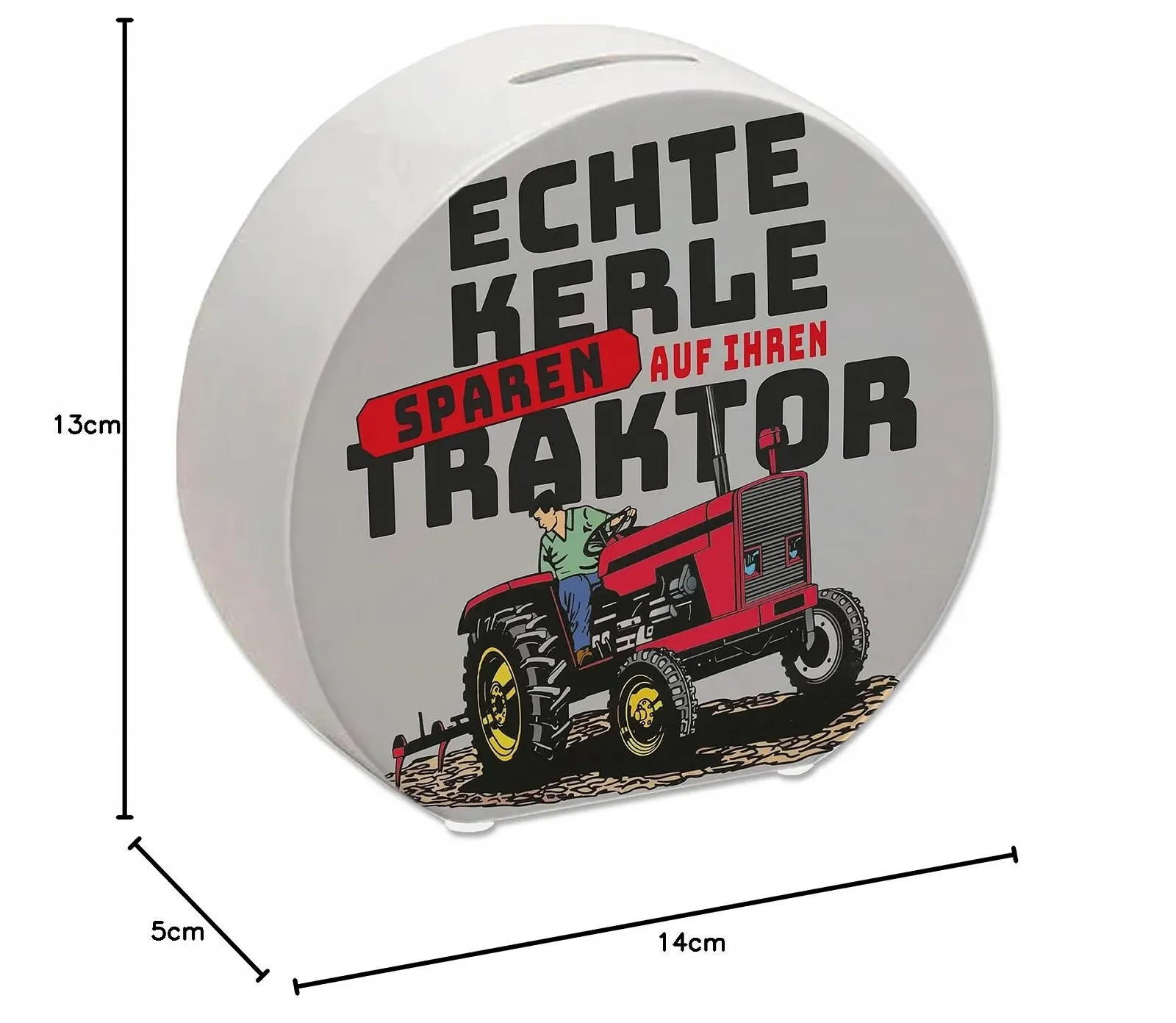 Скарбничка Echte Kerle sparen auf ihren Traktor керамічна, фото №9