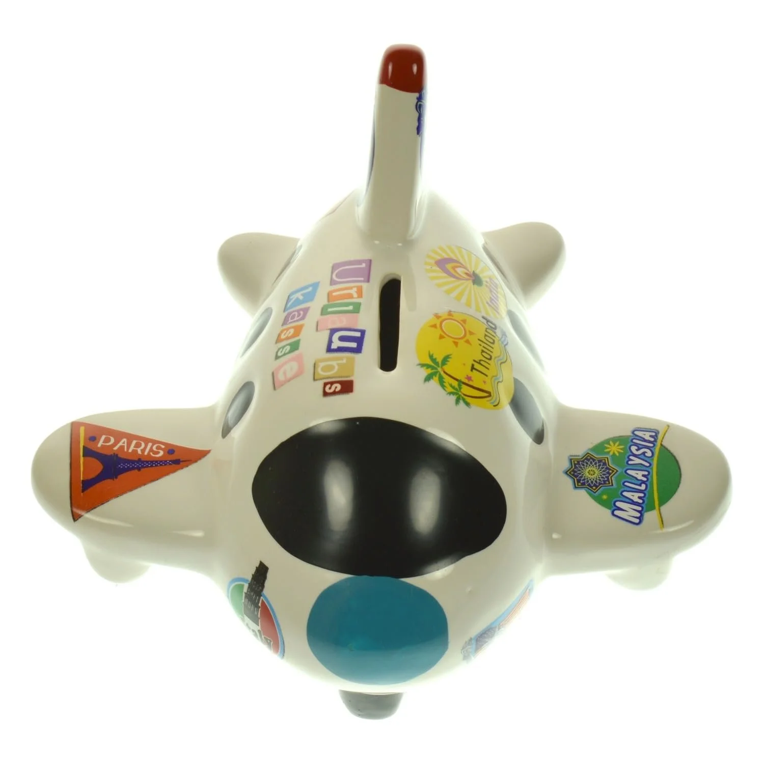 Скарбничка керамічна trendaffe Літак Holiday Fund, фото №3