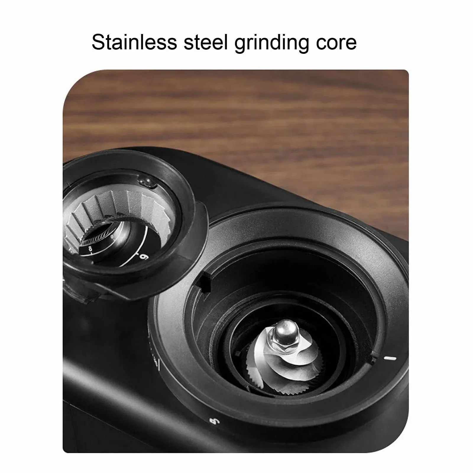 Электрическая кофемолка Fabater Коническая из нержавеющей стали для дома/офиса 250 г, фото №3