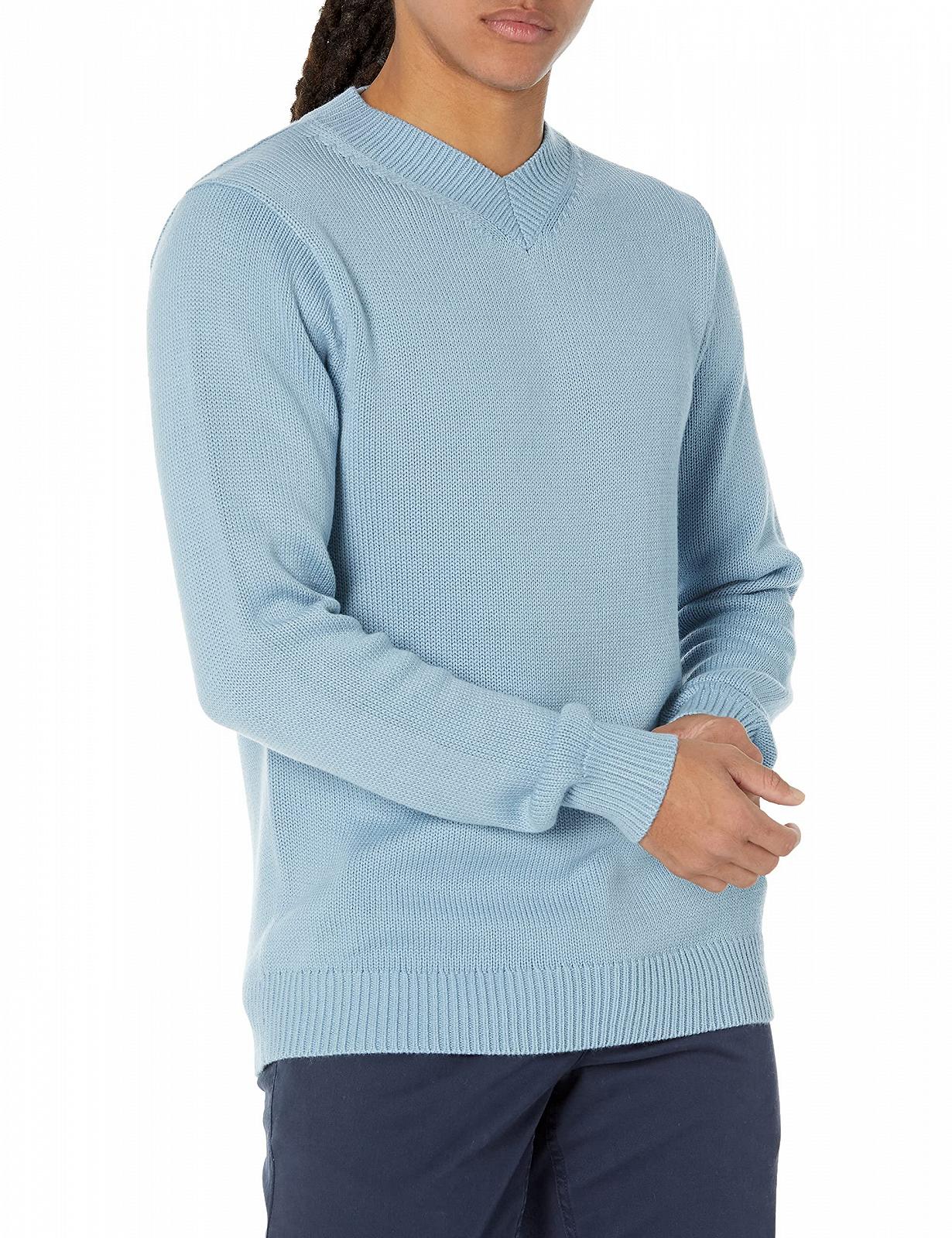 Пуловер з V-подібним вирізом Amazon Essentials Regular Fit, фото №1