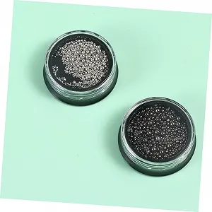 Прикраса для нігтів Beavorty Набір Міні Бісер для нігтів Металеві кульки synthetic.ua - Фото 1