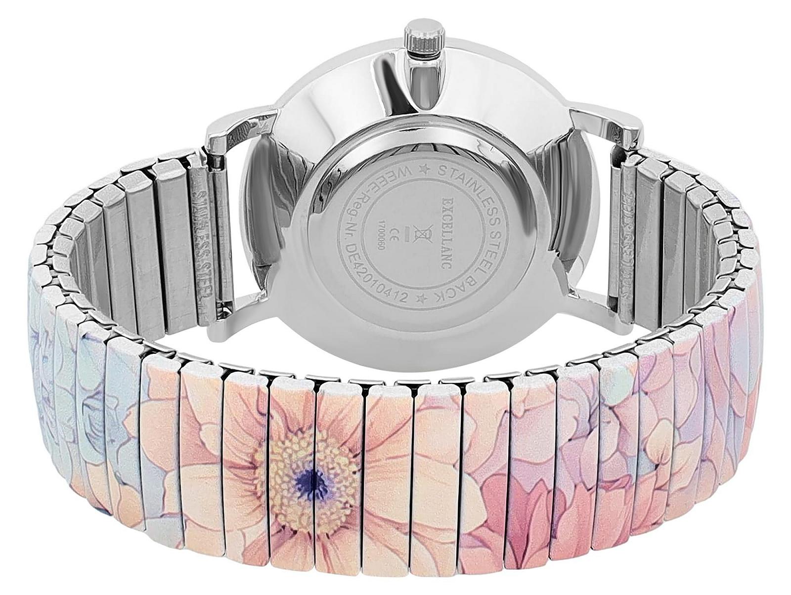 Жіночий годинник Excellanc Ремінець з нержавіючої сталі, Срібний/Різнокольоровий, фото №3