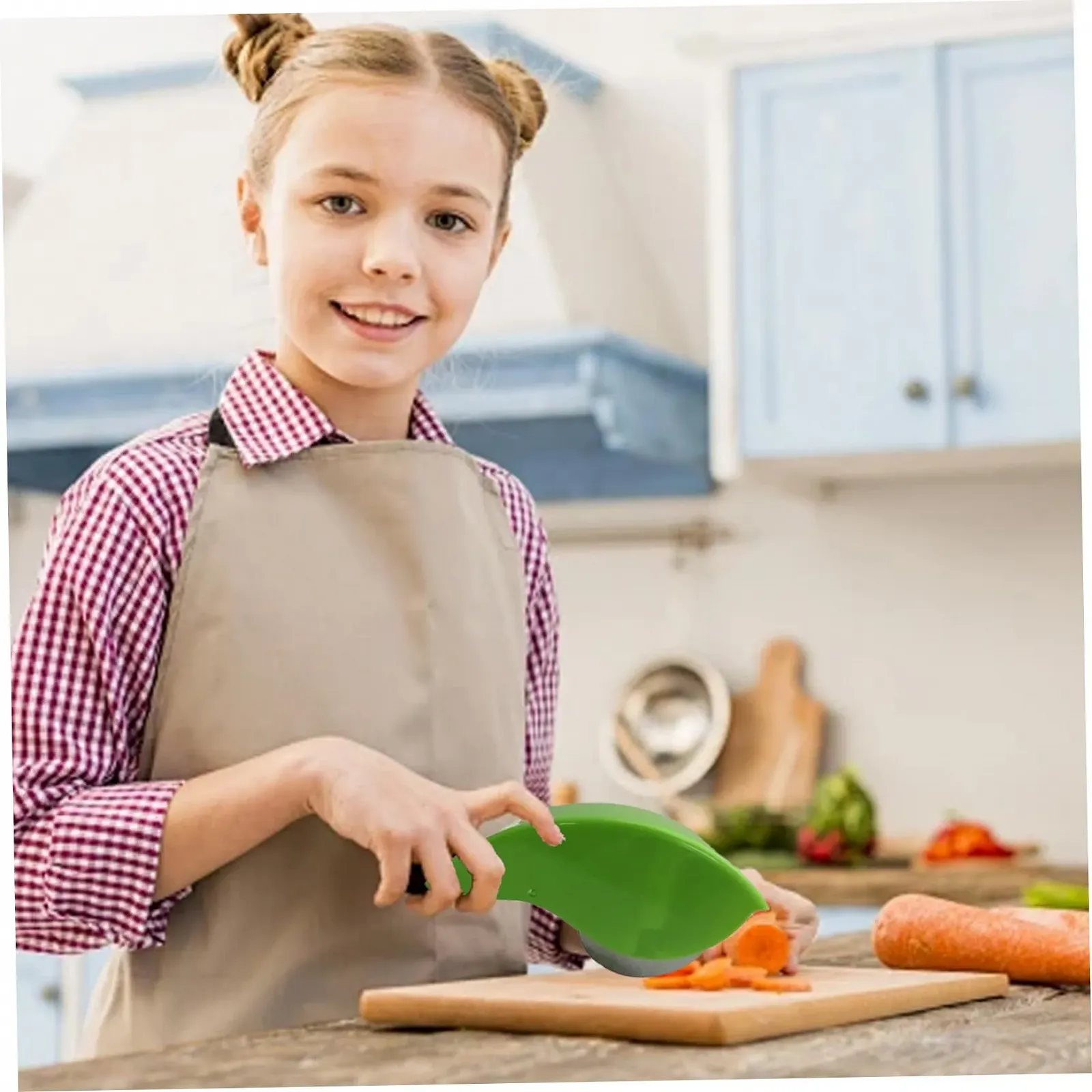 Ролик для зелени Kauthacker, 6 лезвий из нержавеющей стали, ручной, PP, фото №2