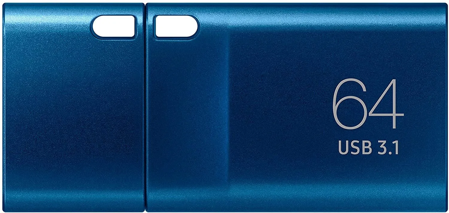 USB C Flash Drive Samsung 64GB 300MB/s Read 30MB/s Write USB 3.1 Blue MUF-64DA/APC, фото №4