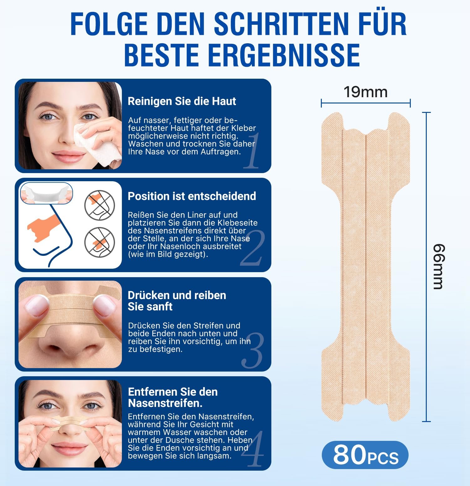 Пластыри от храпа, 50 шт, Сверхпрочные, Для лучшего дыхания во время спорта и улучшения качества сна., фото №7