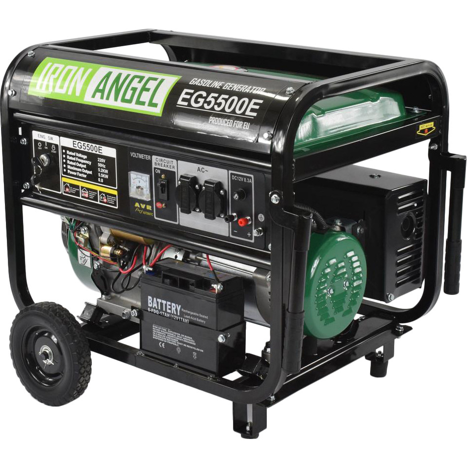 Бензиновый генератор IRON ANGEL EG 5500 E, фото №1 Бензиновый генератор IRON ANGEL EG 5500 E, фото №1