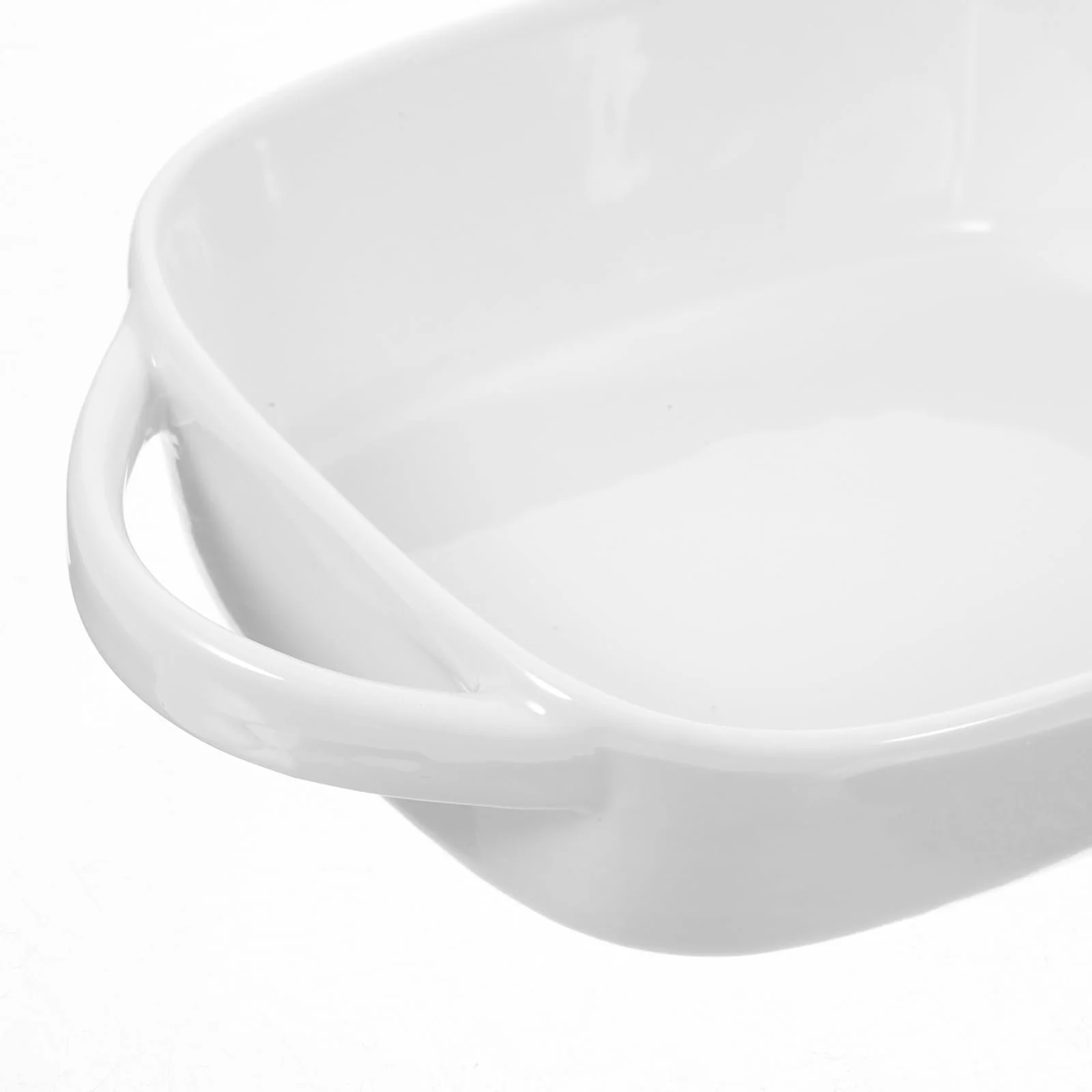 Форма для випікання GALPADA Керамічна з двома ручками Прямокутна Термостійка для духовки, фото №3