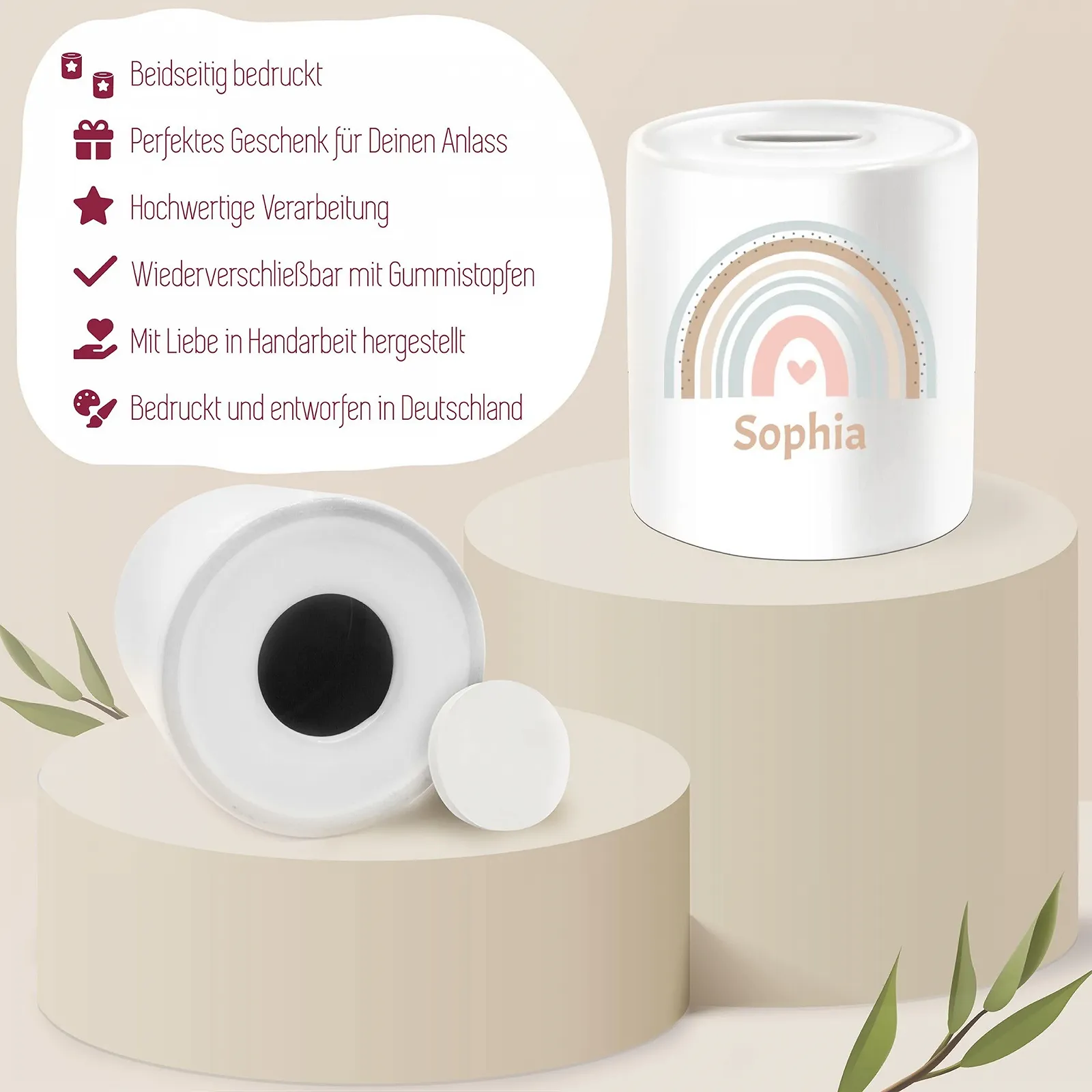 Скарбничка Керамічна Boho Rainbow, фото №4