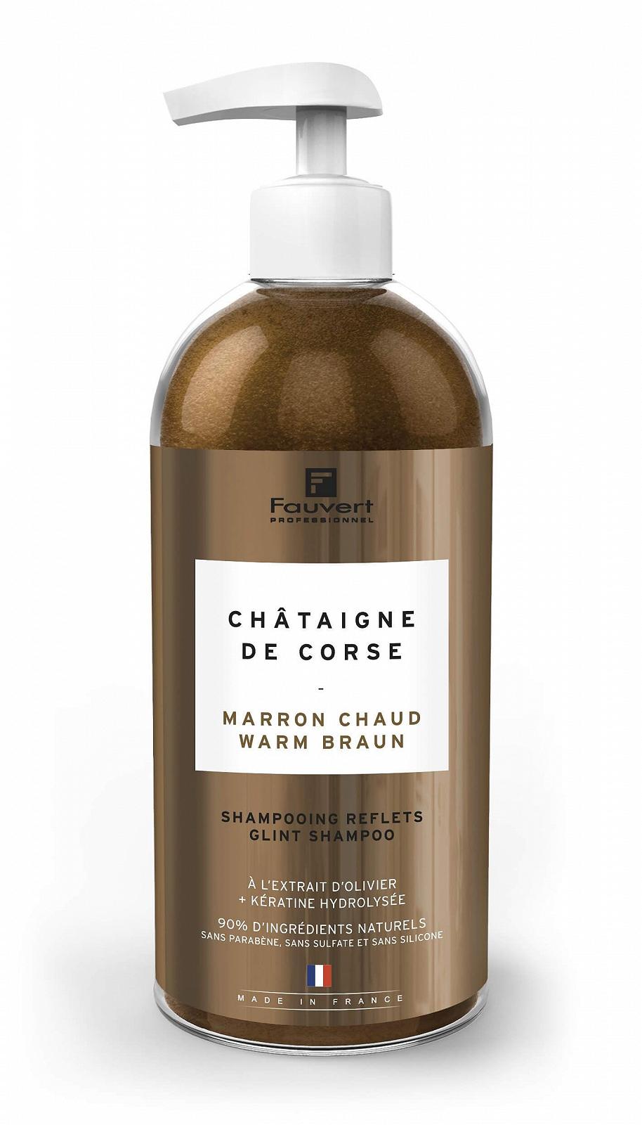 Шампунь Fauvert Professional Pigmented з каштановим теплим коричневим відтінком 500 мл, фото №1